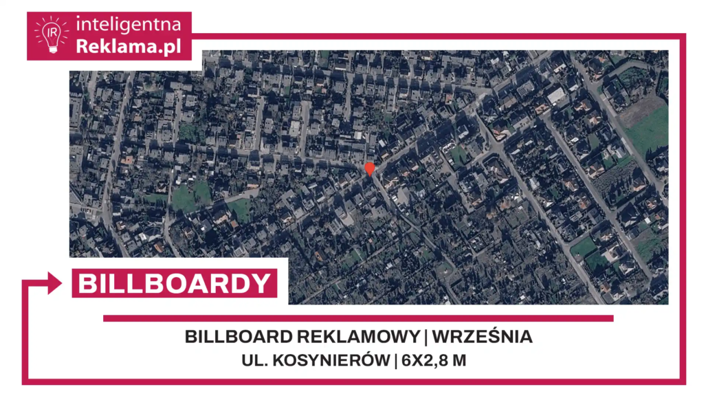 Lokalizacja reklamowa w Września przy ul. Kosynierów - powierzchnia 16,8 m²