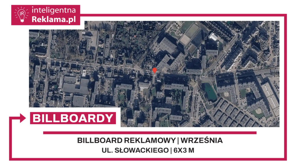 Lokalizacja reklamowa w Września przy ul. Słowackiego - powierzchnia 18 m²