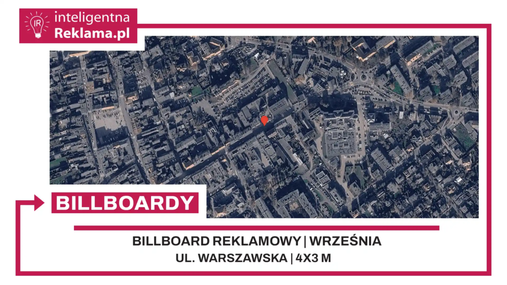 Lokalizacja reklamowa w Września przy ul. Warszawska - powierzchnia 12 m²