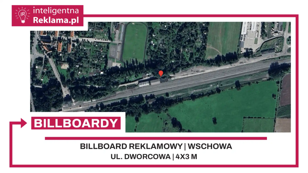 Lokalizacja reklamowa w Wschowa przy ul. Dworcowa - powierzchnia 12 m²