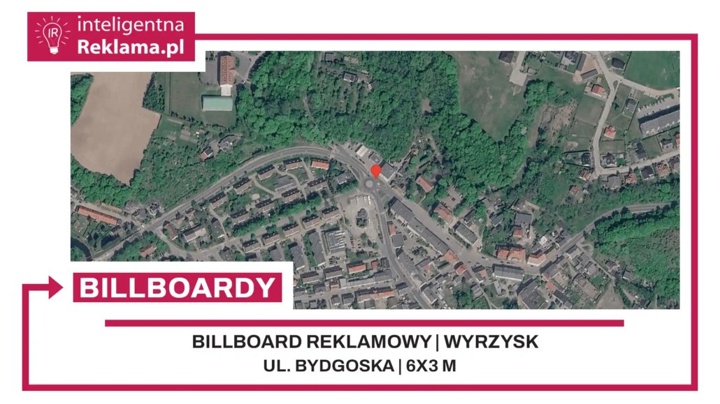 Lokalizacja reklamowa w Wyrzysk przy ul. ul. Bydgoska - powierzchnia 18 m²