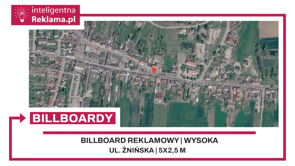 Lokalizacja reklamowa w Wysoka przy ul. Żnińska - powierzchnia 12,5 m²