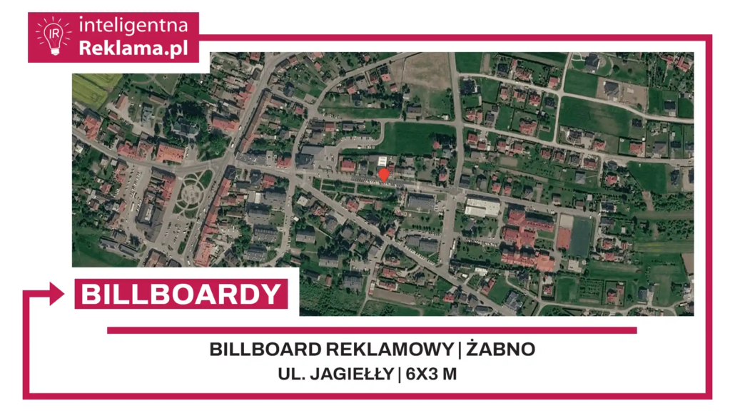 Lokalizacja reklamowa w Żabno przy ul. Jagiełły - powierzchnia 18 m²