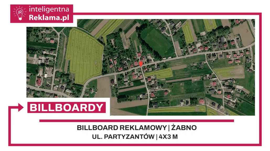 Lokalizacja reklamowa w Żabno przy ul. Partyzantów - powierzchnia 12 m²