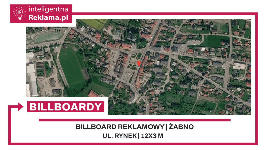 Lokalizacja reklamowa w Żabno przy ul. Rynek - powierzchnia 36 m²