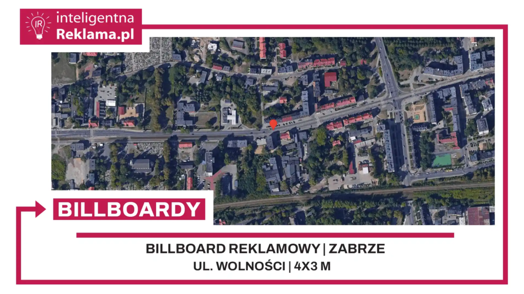Lokalizacja reklamowa w Zabrze przy ul. ul. Wolności - powierzchnia 12 m²