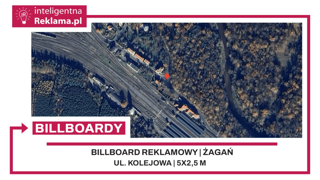 Lokalizacja reklamowa w Żagań przy ul. ul. Kolejowa - powierzchnia 12,5 m²