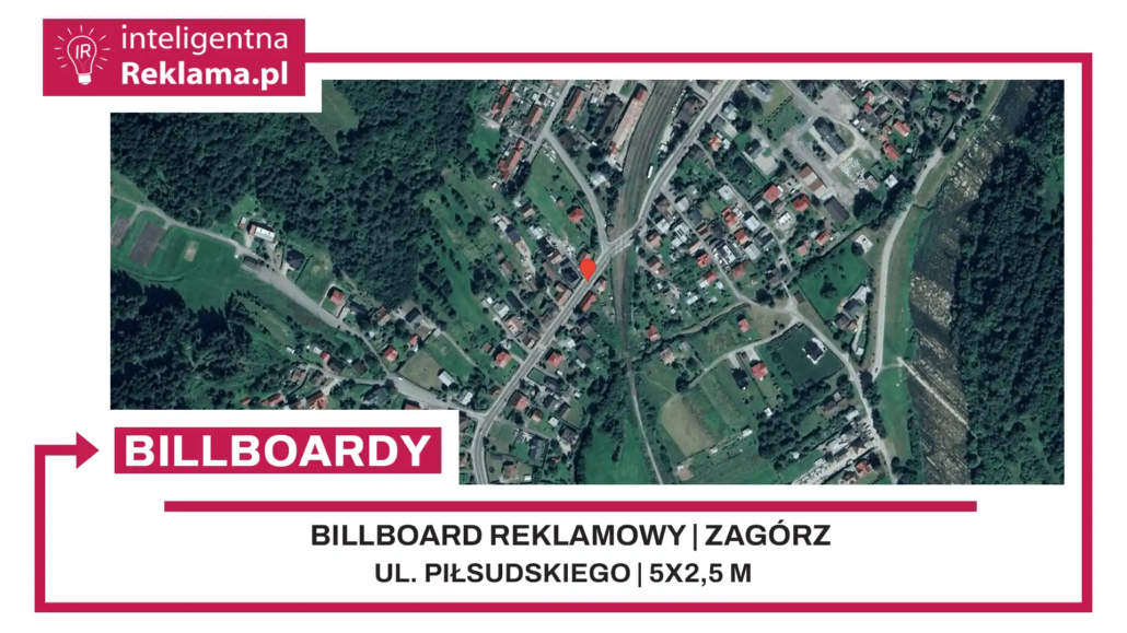 Lokalizacja reklamowa w Zagórz przy ul. Piłsudskiego - powierzchnia 12,5 m²