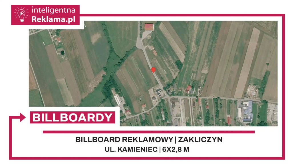 Lokalizacja reklamowa w Zakliczyn przy ul. Kamieniec - powierzchnia 16,8 m²