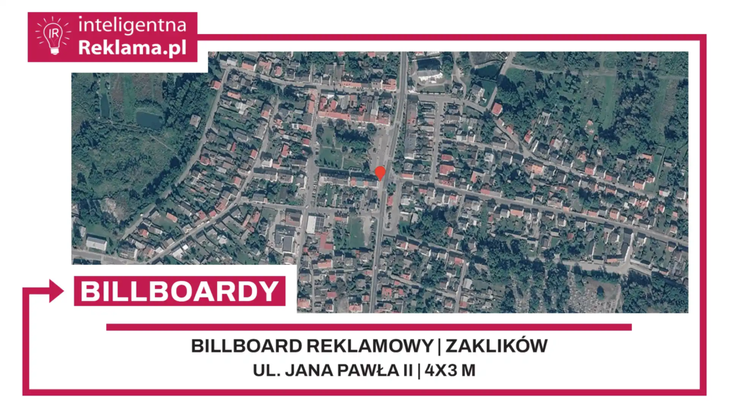 Lokalizacja reklamowa w Zaklików przy ul. Jana Pawła II - powierzchnia 12 m²