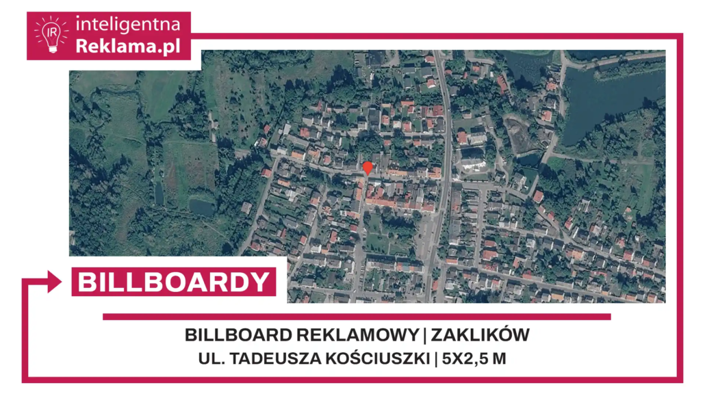Lokalizacja reklamowa w Zaklików przy ul. Tadeusza Kościuszki - powierzchnia 12,5 m²