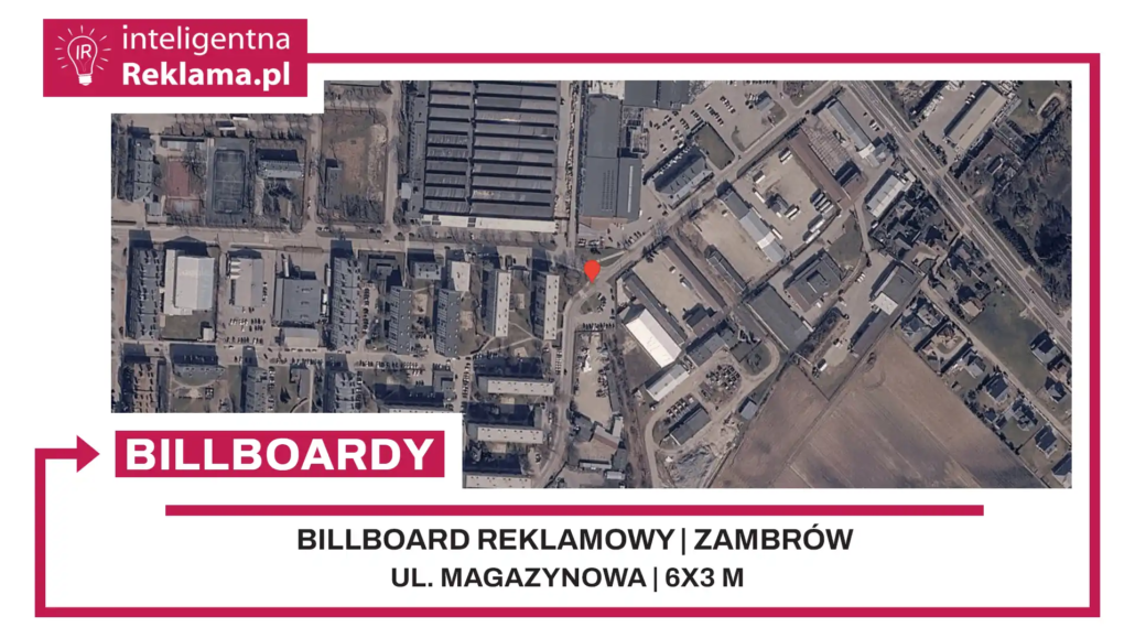 Lokalizacja reklamowa w Zambrów przy ul. Magazynowa - powierzchnia 18 m²