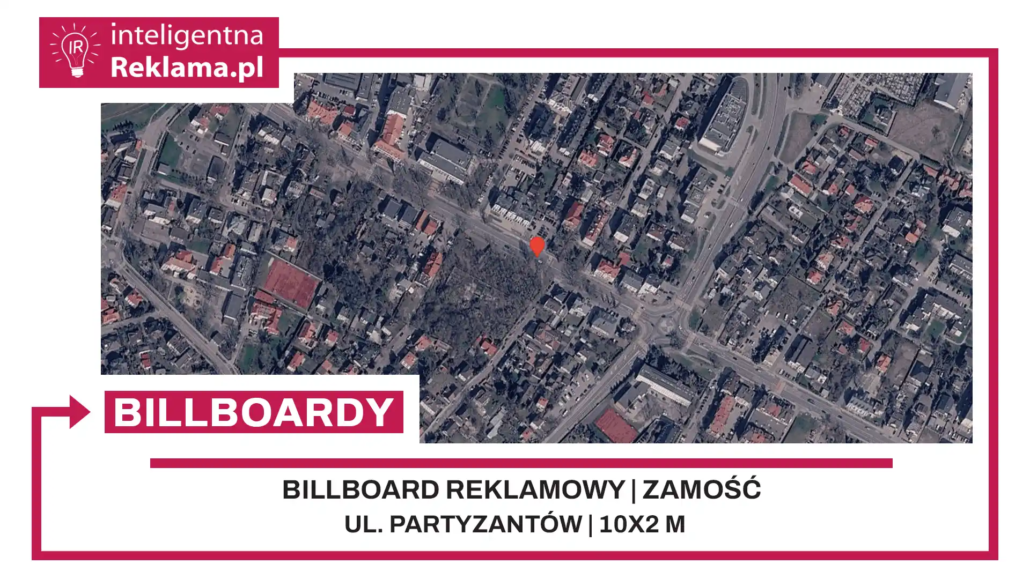 Lokalizacja reklamowa w Zamość przy ul. Partyzantów - powierzchnia 20 m²