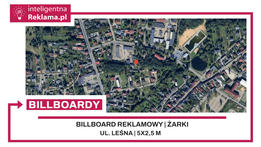 Lokalizacja reklamowa w Żarki przy ul. Leśna - powierzchnia 12,5 m²