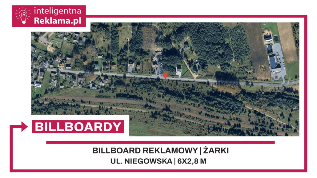 Lokalizacja reklamowa w Żarki przy ul. Niegowska - powierzchnia 16,8 m²