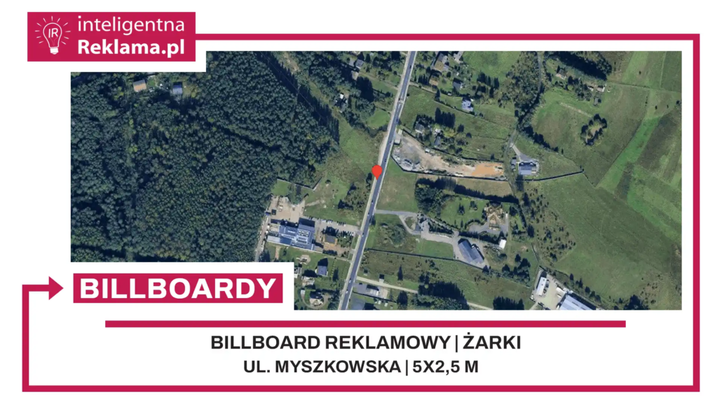 Lokalizacja reklamowa w Żarki przy ul. ul. Myszkowska - powierzchnia 12,5 m²