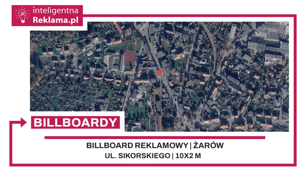 Lokalizacja reklamowa w Żarów przy ul. Sikorskiego - powierzchnia 20 m²