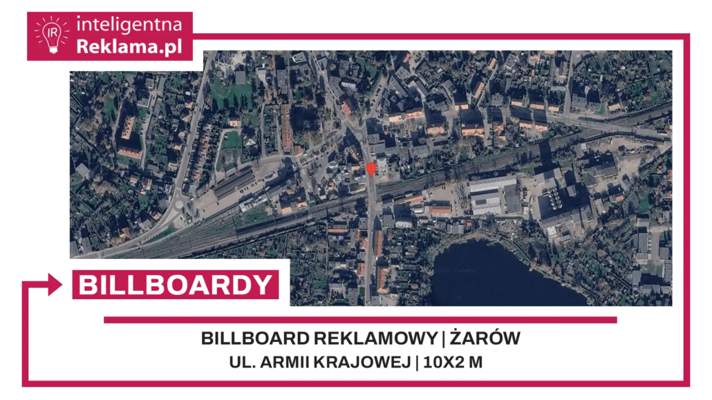 Lokalizacja reklamowa w Żarów przy ul. ul. Armii Krajowej - powierzchnia 20 m²