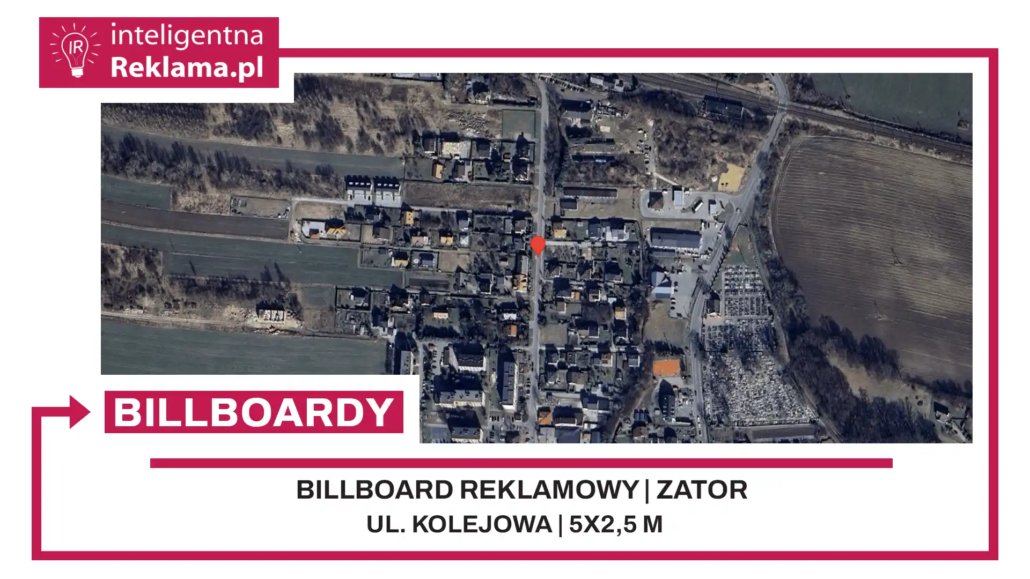 Lokalizacja reklamowa w Zator przy ul. Kolejowa - powierzchnia 12,5 m²