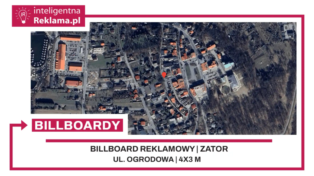 Lokalizacja reklamowa w Zator przy ul. Ogrodowa - powierzchnia 12 m²