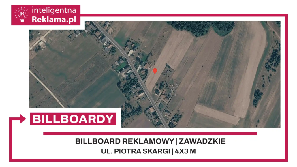 Lokalizacja reklamowa w Zawadzkie przy ul. Piotra Skargi - powierzchnia 12 m²