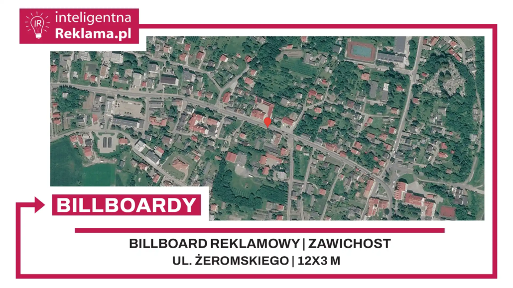 Lokalizacja reklamowa w Zawichost przy ul. ul. Żeromskiego - powierzchnia 36 m²