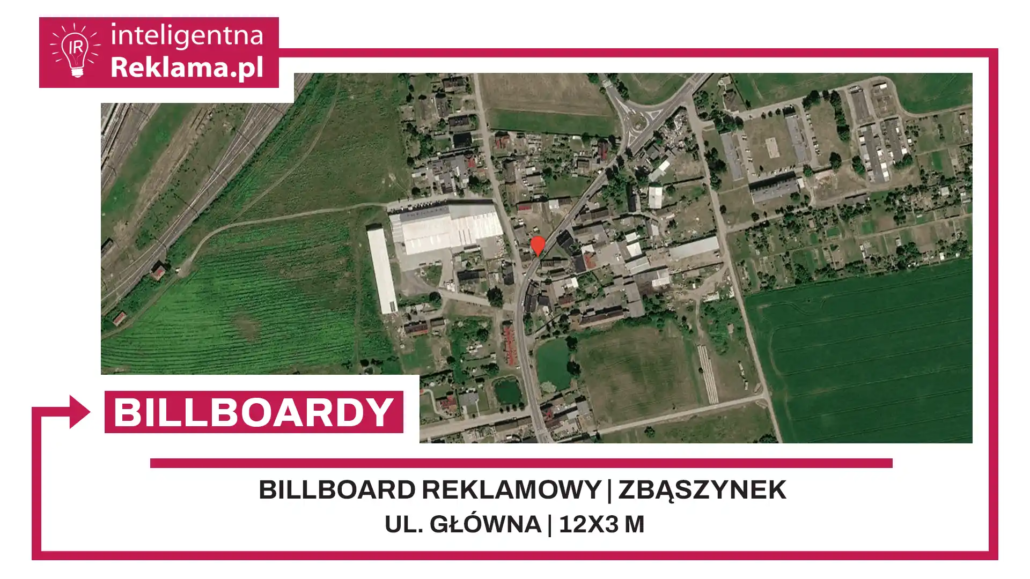 Lokalizacja reklamowa w Zbąszynek przy ul. Główna - powierzchnia 36 m²