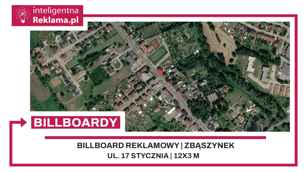 Lokalizacja reklamowa w Zbąszynek przy ul. ul. 17 Stycznia - powierzchnia 36 m²