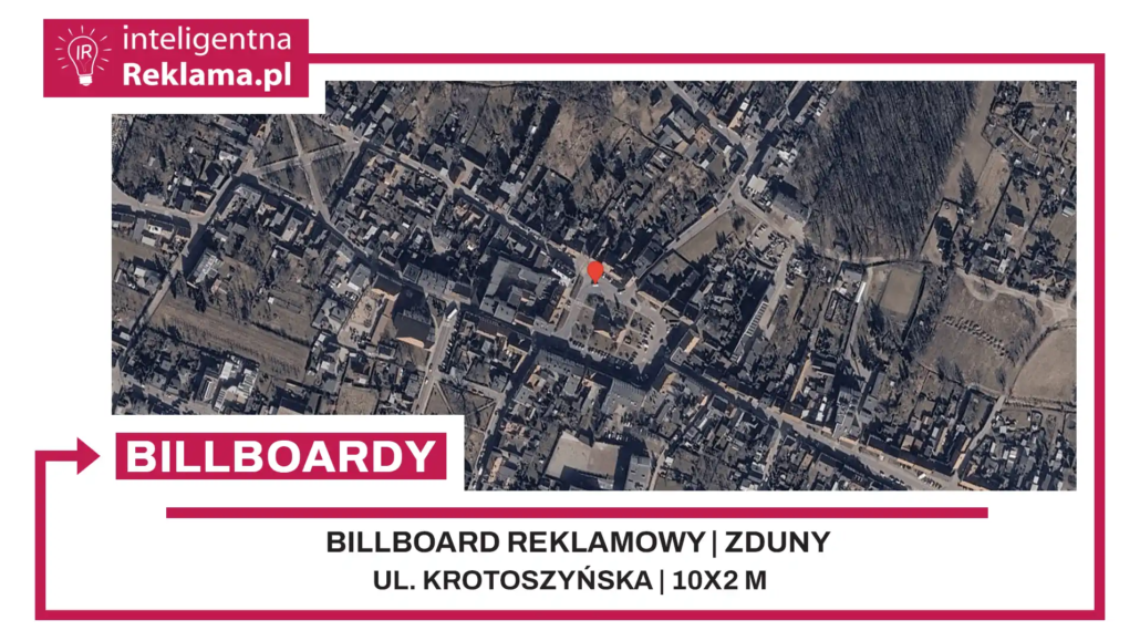 Lokalizacja reklamowa w Zduny przy ul. Krotoszyńska - powierzchnia 20 m²