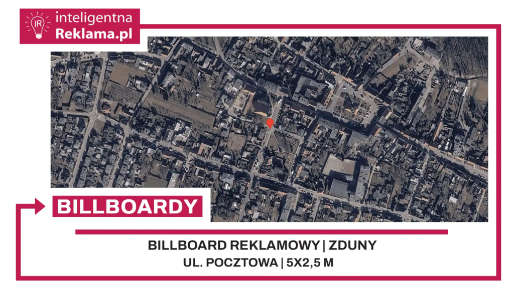 Lokalizacja reklamowa w Zduny przy ul. Pocztowa - powierzchnia 12,5 m²