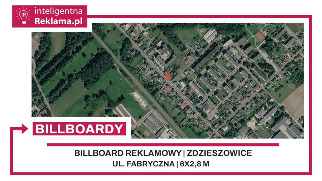 Lokalizacja reklamowa w Zdzieszowice przy ul. ul. Fabryczna - powierzchnia 16,8 m²