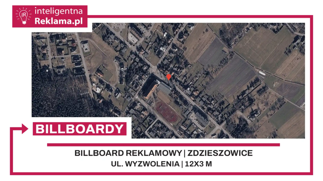 Lokalizacja reklamowa w Zdzieszowice przy ul. Wyzwolenia - powierzchnia 36 m²