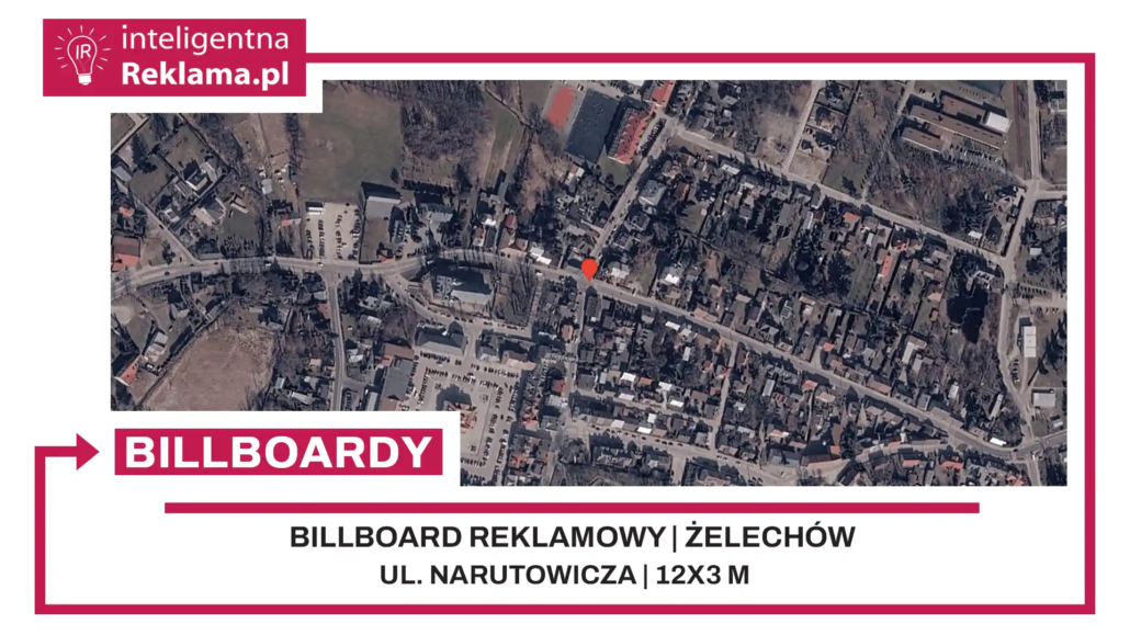 Lokalizacja reklamowa w Żelechów przy ul. Narutowicza - powierzchnia 36 m²