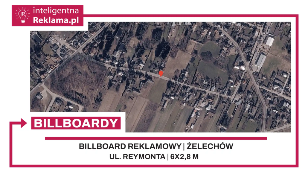 Lokalizacja reklamowa w Żelechów przy ul. Reymonta - powierzchnia 16,8 m²
