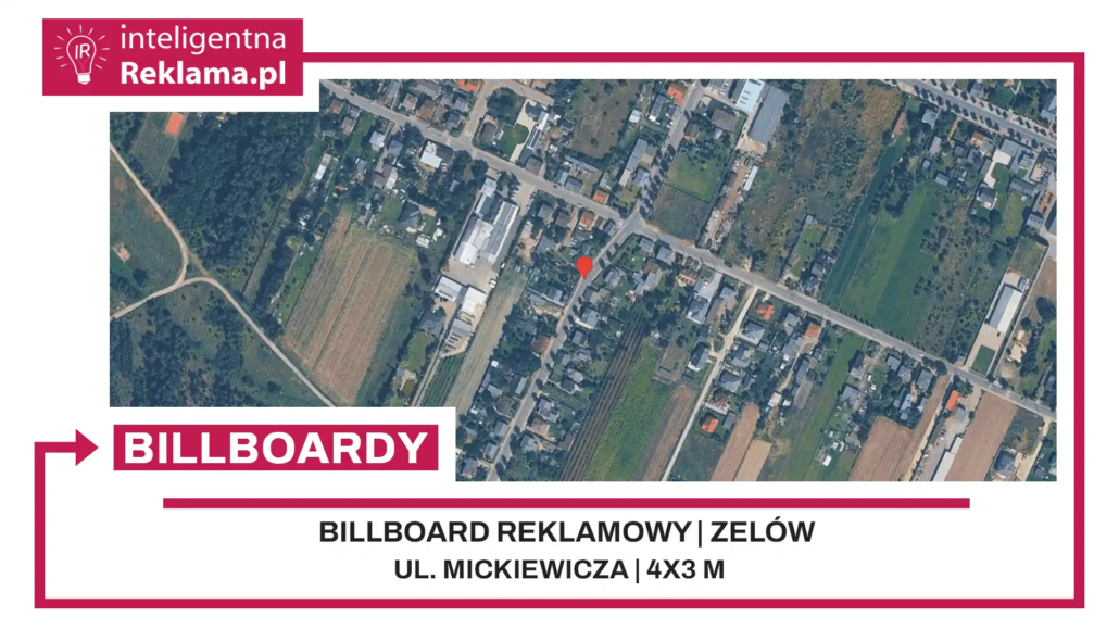 Lokalizacja reklamowa w Zelów przy ul. Mickiewicza - powierzchnia 12 m²