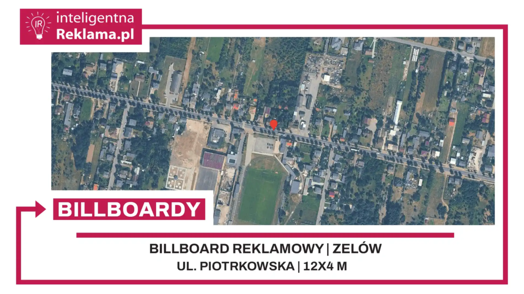 Lokalizacja reklamowa w Zelów przy ul. ul. Piotrkowska - powierzchnia 48 m²