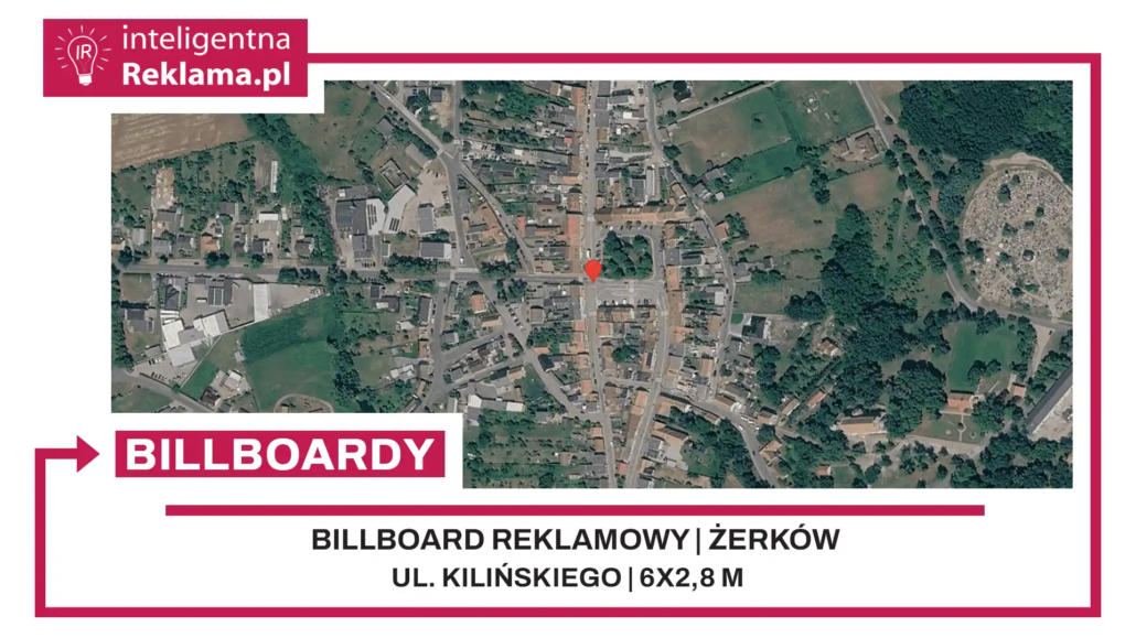 Lokalizacja reklamowa w Żerków przy ul. Kilińskiego - powierzchnia 16,8 m²