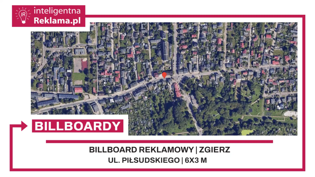 Lokalizacja reklamowa w Zgierz przy ul. Piłsudskiego - powierzchnia 18 m²