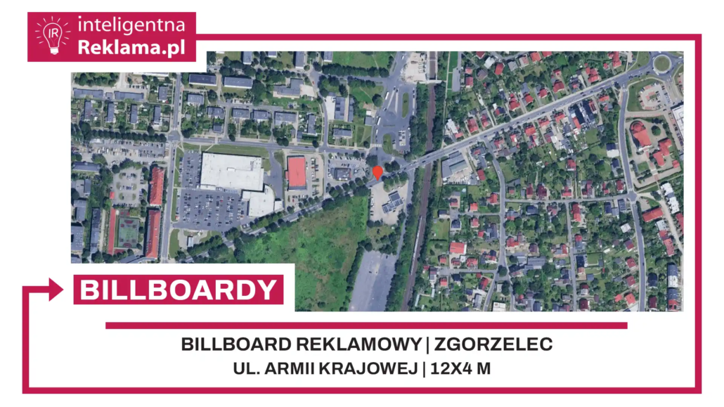 Lokalizacja reklamowa w Zgorzelec przy ul. Armii Krajowej - powierzchnia 48 m²