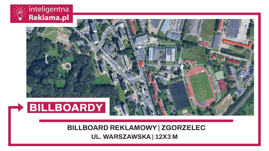 Lokalizacja reklamowa w Zgorzelec przy ul. Warszawska - powierzchnia 36 m²
