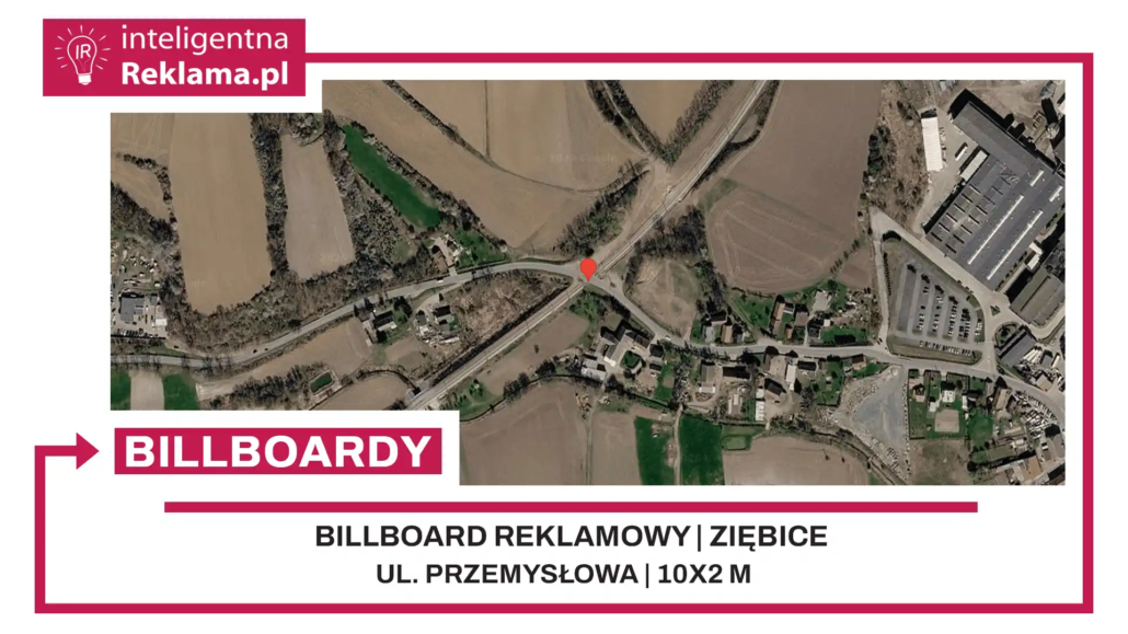 Lokalizacja reklamowa w Ziębice przy ul. Przemysłowa - powierzchnia 20 m²