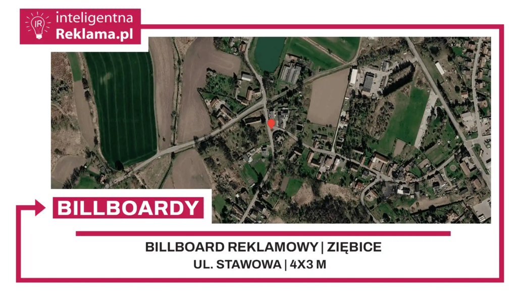 Lokalizacja reklamowa w Ziębice przy ul. ul. Stawowa - powierzchnia 12 m²