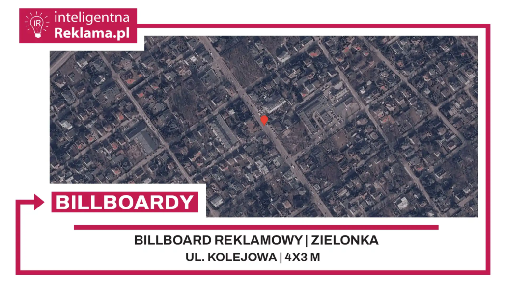 Lokalizacja reklamowa w Zielonka przy ul. ul. Kolejowa - powierzchnia 12 m²