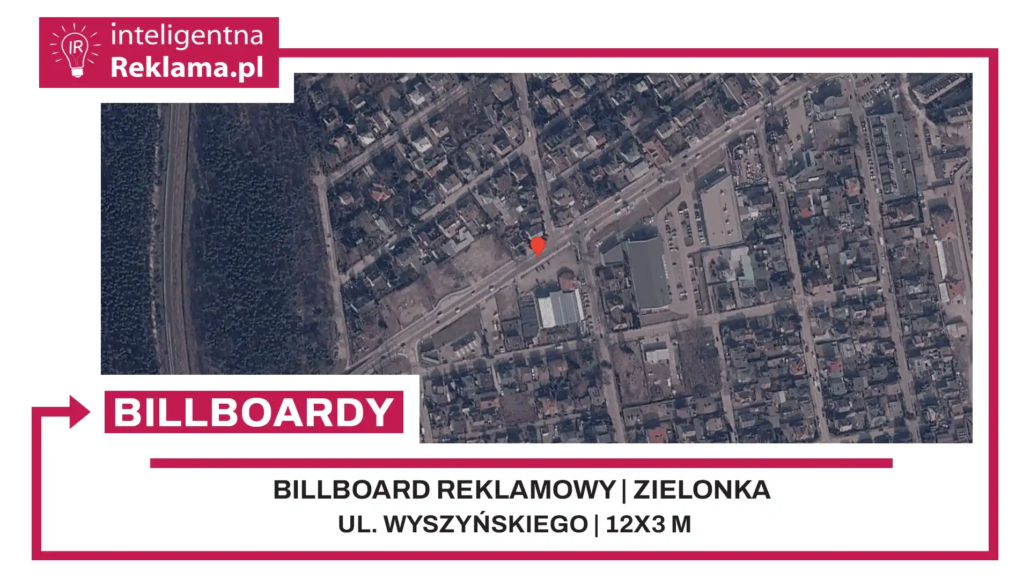 Lokalizacja reklamowa w Zielonka przy ul. Wyszyńskiego - powierzchnia 36 m²
