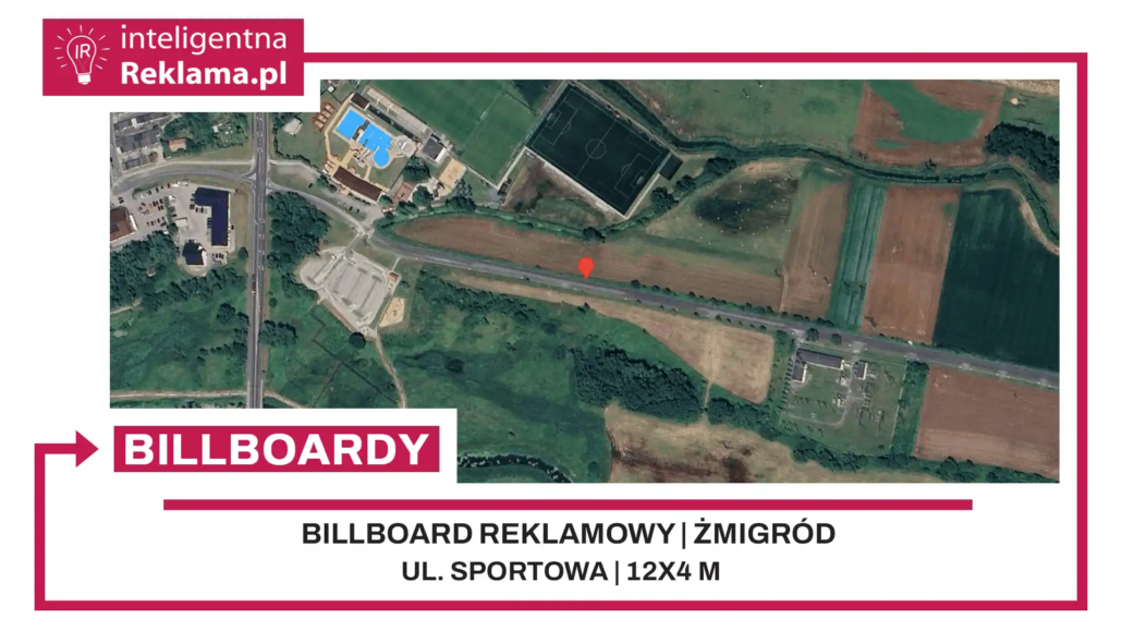 Lokalizacja reklamowa w Żmigród przy ul. Sportowa - powierzchnia 48 m²