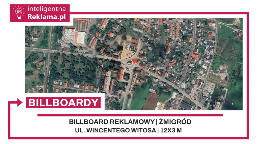 Lokalizacja reklamowa w Żmigród przy ul. Wincentego Witosa - powierzchnia 36 m²