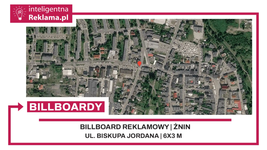 Lokalizacja reklamowa w Żnin przy ul. Biskupa Jordana - powierzchnia 18 m²
