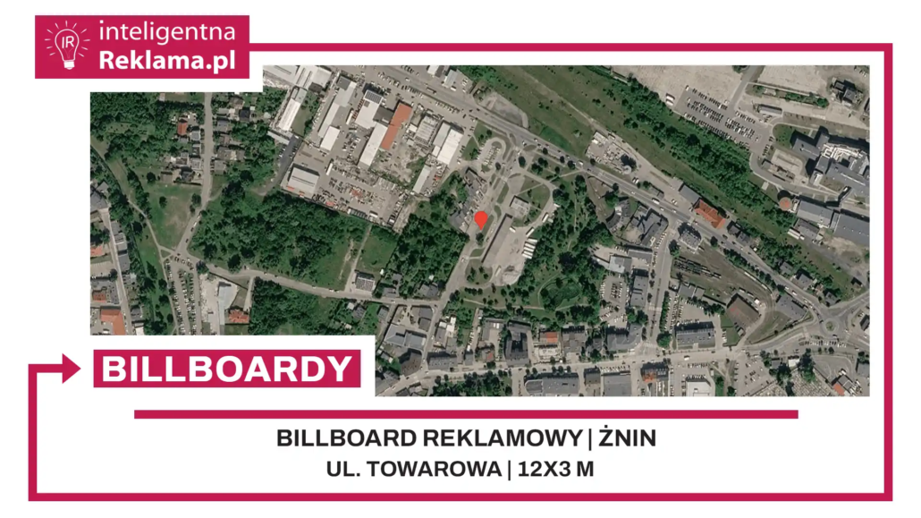 Lokalizacja reklamowa w Żnin przy ul. Towarowa - powierzchnia 36 m²