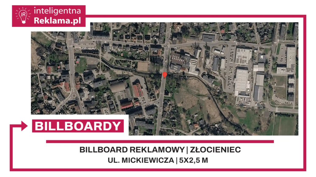 Lokalizacja reklamowa w Złocieniec przy ul. Mickiewicza - powierzchnia 12,5 m²