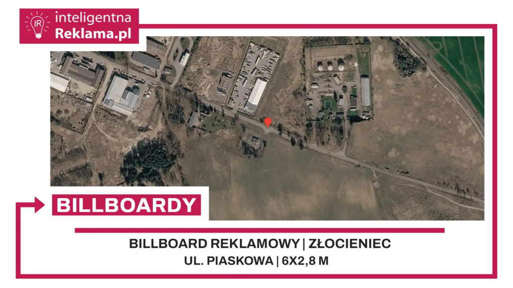 Lokalizacja reklamowa w Złocieniec przy ul. Piaskowa - powierzchnia 16,8 m²